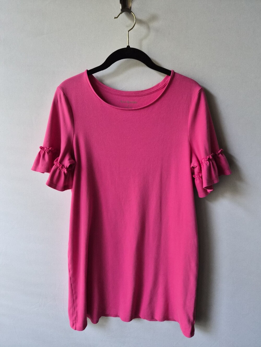 Kim Rogers Ruffle-Sleeve T-Shirt Dress